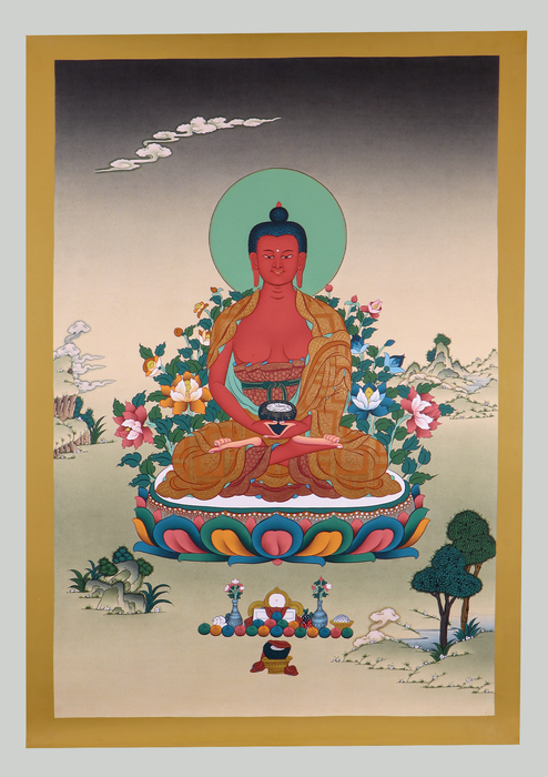 Amitabha Thangka Painting  Meditation Series