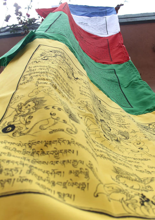 High Quality Traditional Poly-Cotton Vertical Prayer Flags
