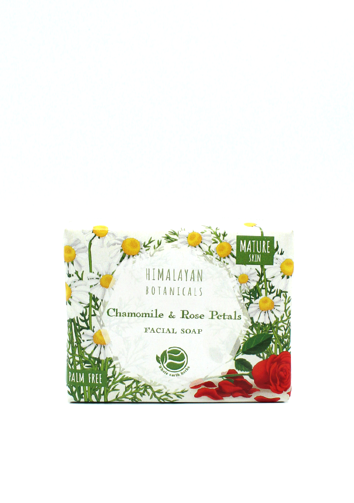 Himalayan Botanicals Chamomile and Rose Petals Herbal Soap