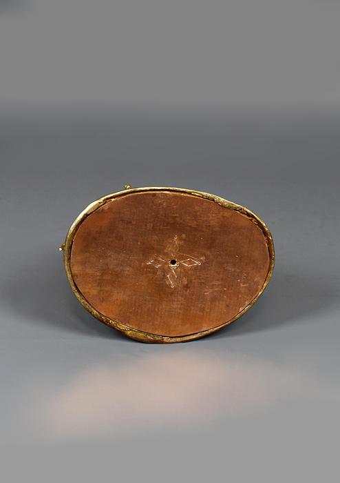 Handcrafted Copper Gold Plated  Ganesh  Statue 7" H