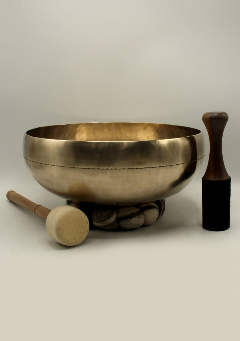 Tibetan Hand Hammered Large Sound Healing Singing Bowl 13"
