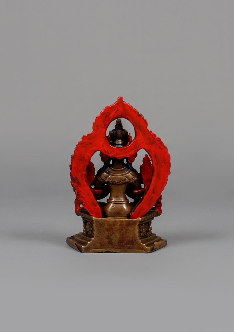 Copper Maitreya Statue 4"