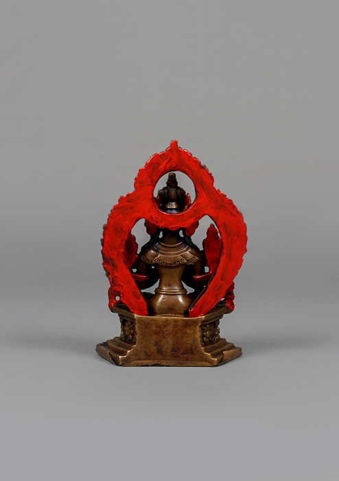 Copper Maitreya Statue 4"