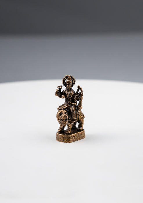 Brass Mini Hindu Goddess Statues 1"