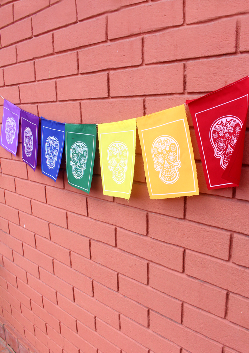 Sugar Skull Prayer Flags