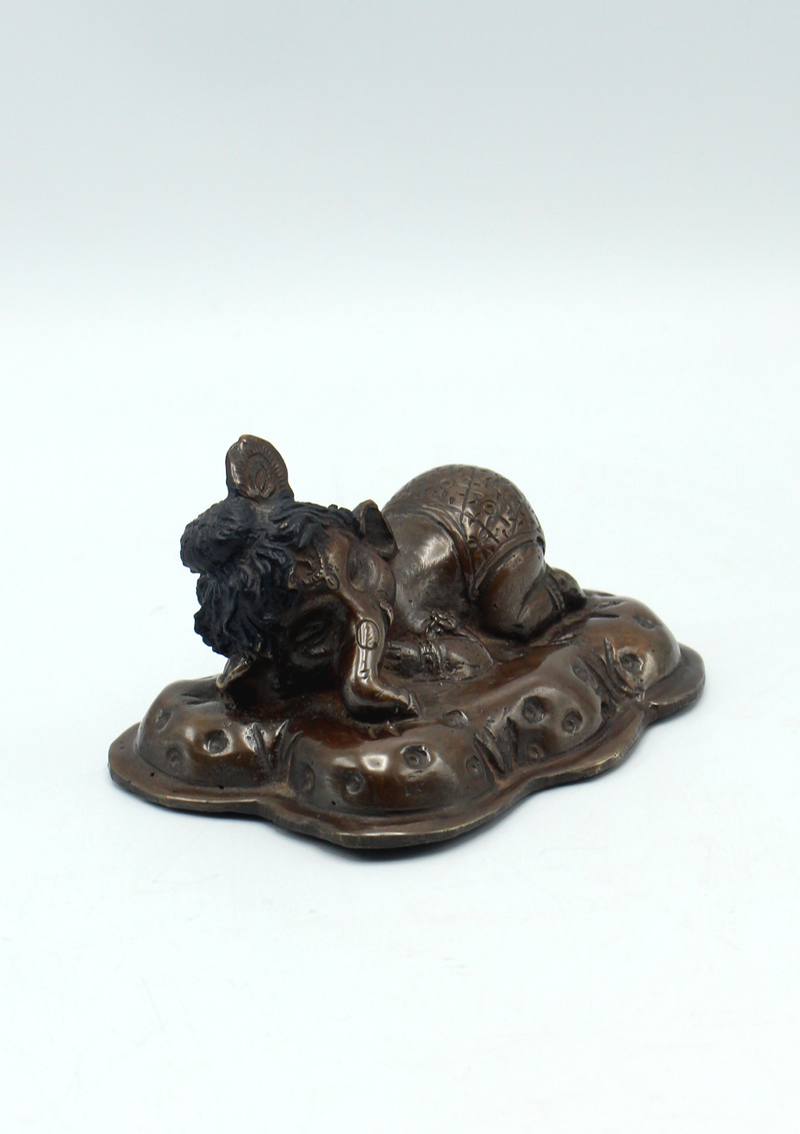 Sleeping Baby Ganesha  Copper Statue