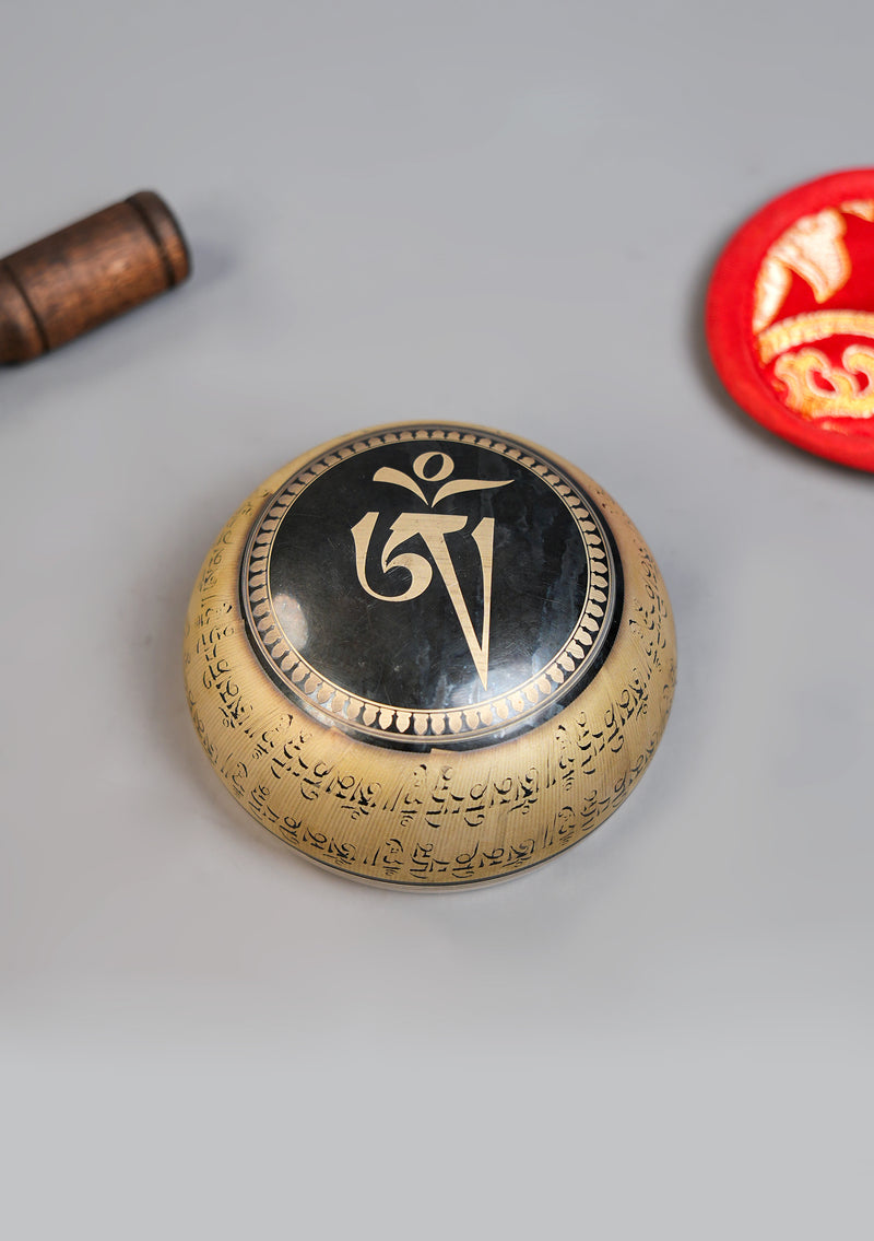 Tibetan Cosmos Flower of Life Singing Bowl