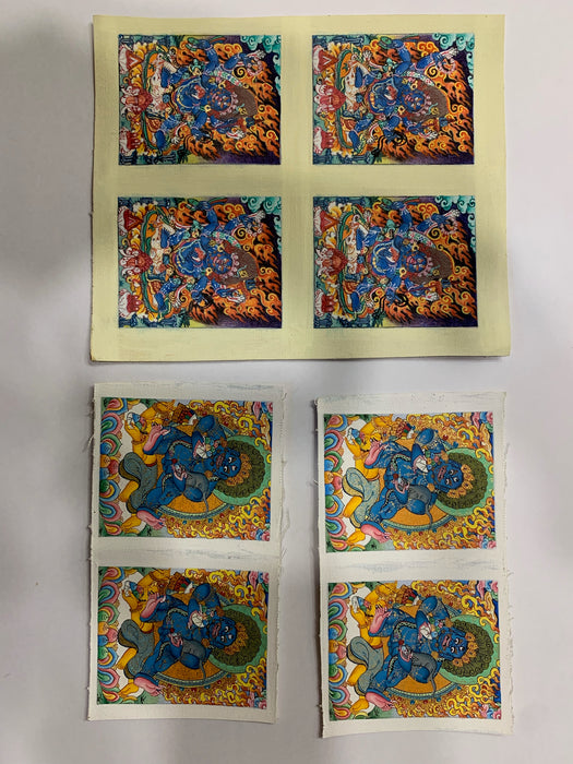 Mini Thangka Custom Listing - Wrathful series 4 x 5 cm