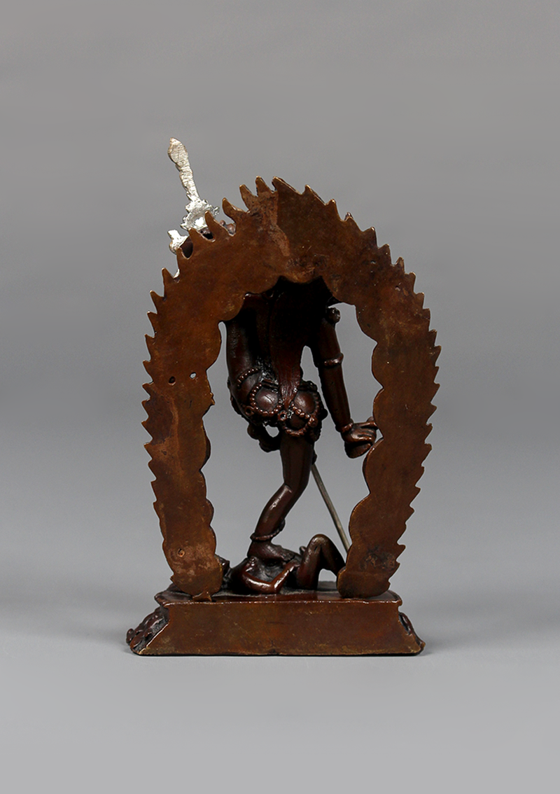 Copper Akash Yogini Statue 3.75"