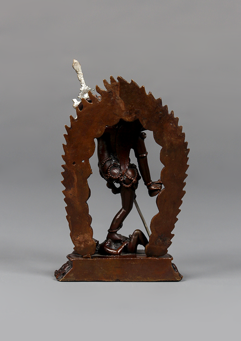 Copper Akash Yogini Statue 3.75"