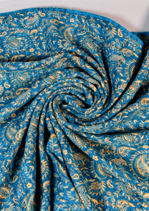 Handloomed Mayur Pattern Woolen Shawl