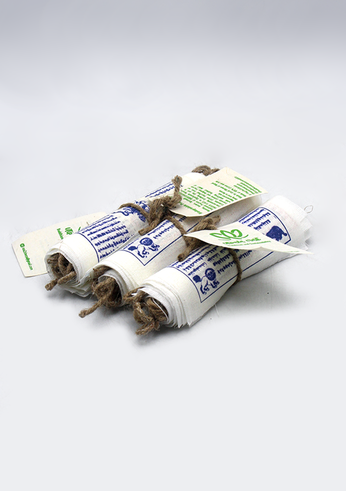 Biodegradable Pure Cotton Tibetan Prayer Flags- Medium and Small