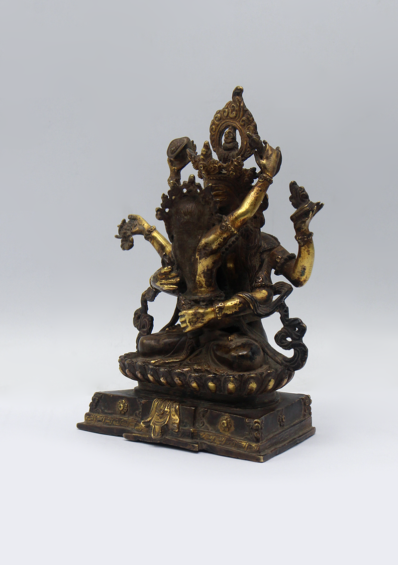 Copper Vajrasattwa Shakti Statue 6.5"H