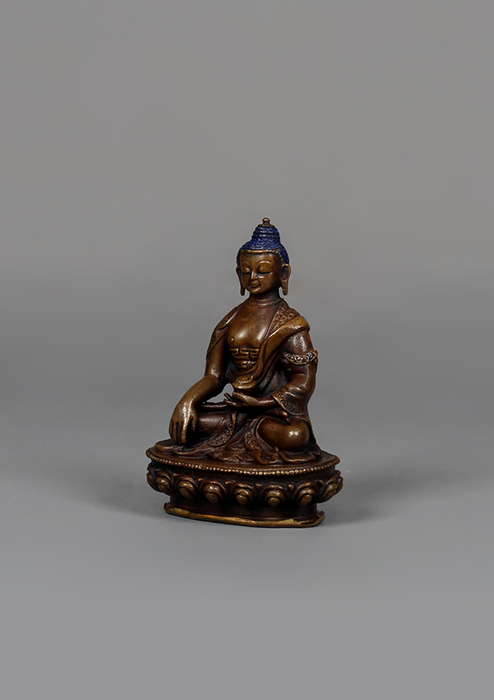 Copper Shakyamuni Buddha Statue 3.5" H