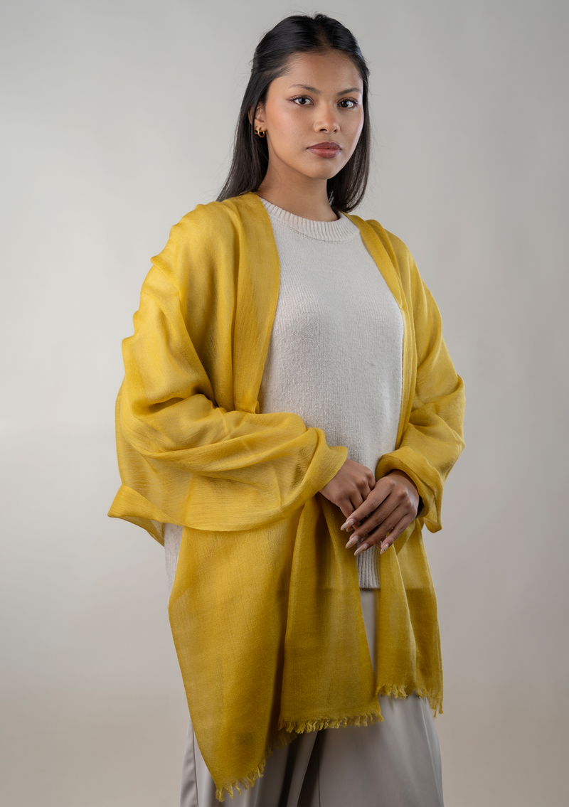 Premium 100% Cashmere Pashmina Shawl - Acacia