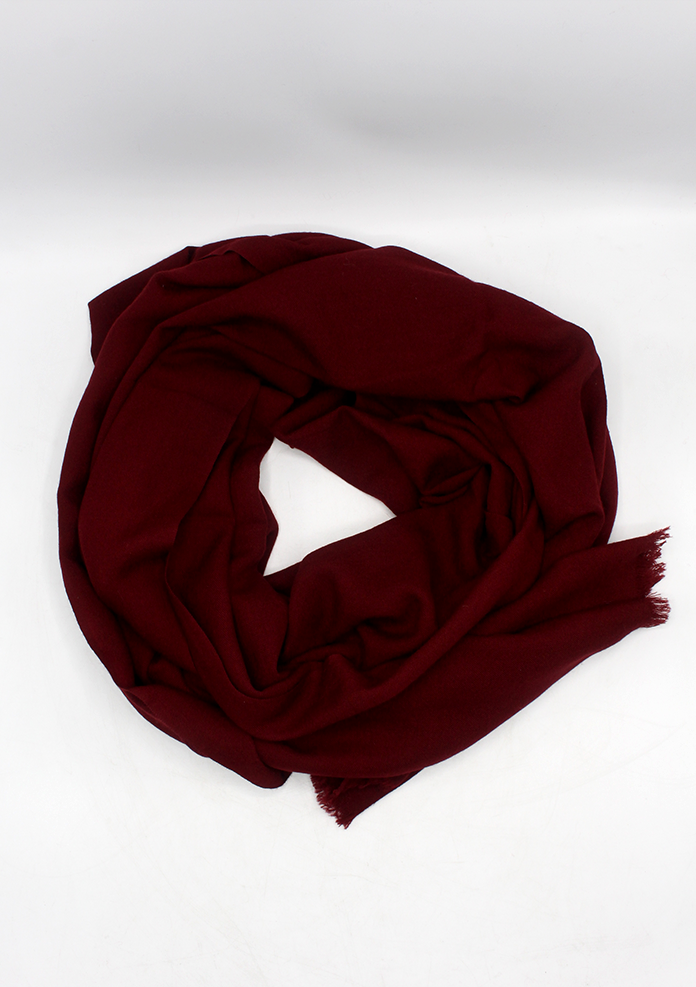 Light Monk Red Maroon Cashmere Large Shawl
