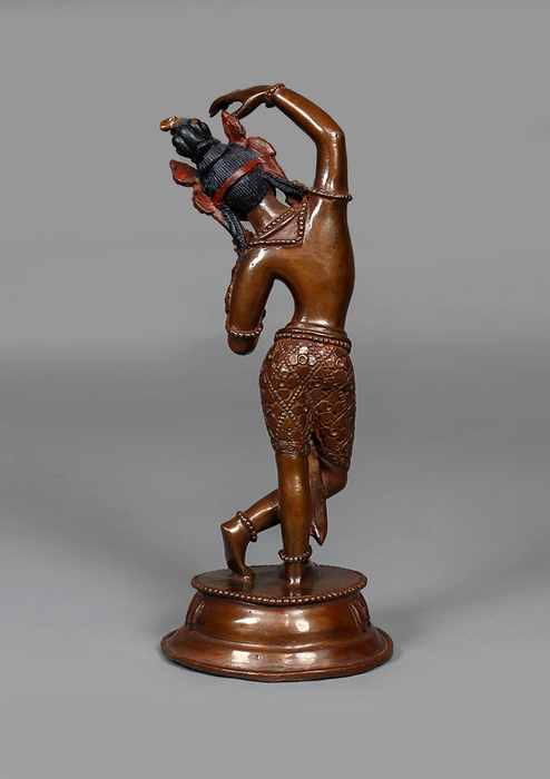 Copper Oxidized Mayadevi Statue 8"H