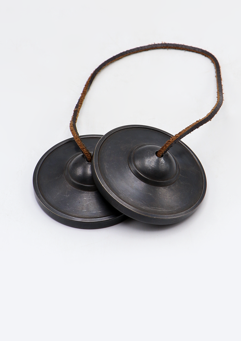 Plain Black Meditation Tingsha Cymbal