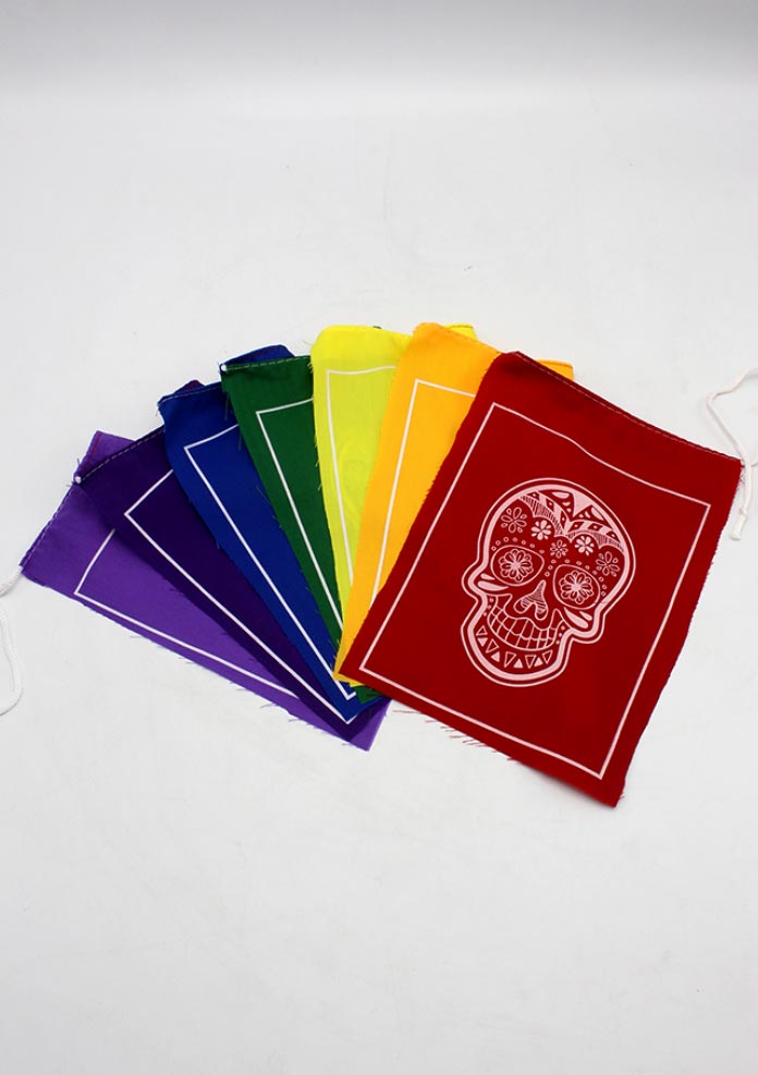 Sugar Skull Prayer Flags