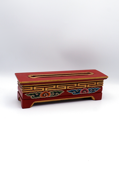 Traditonal Tibetan Handcrafted Clouds Wooden Incense Burner