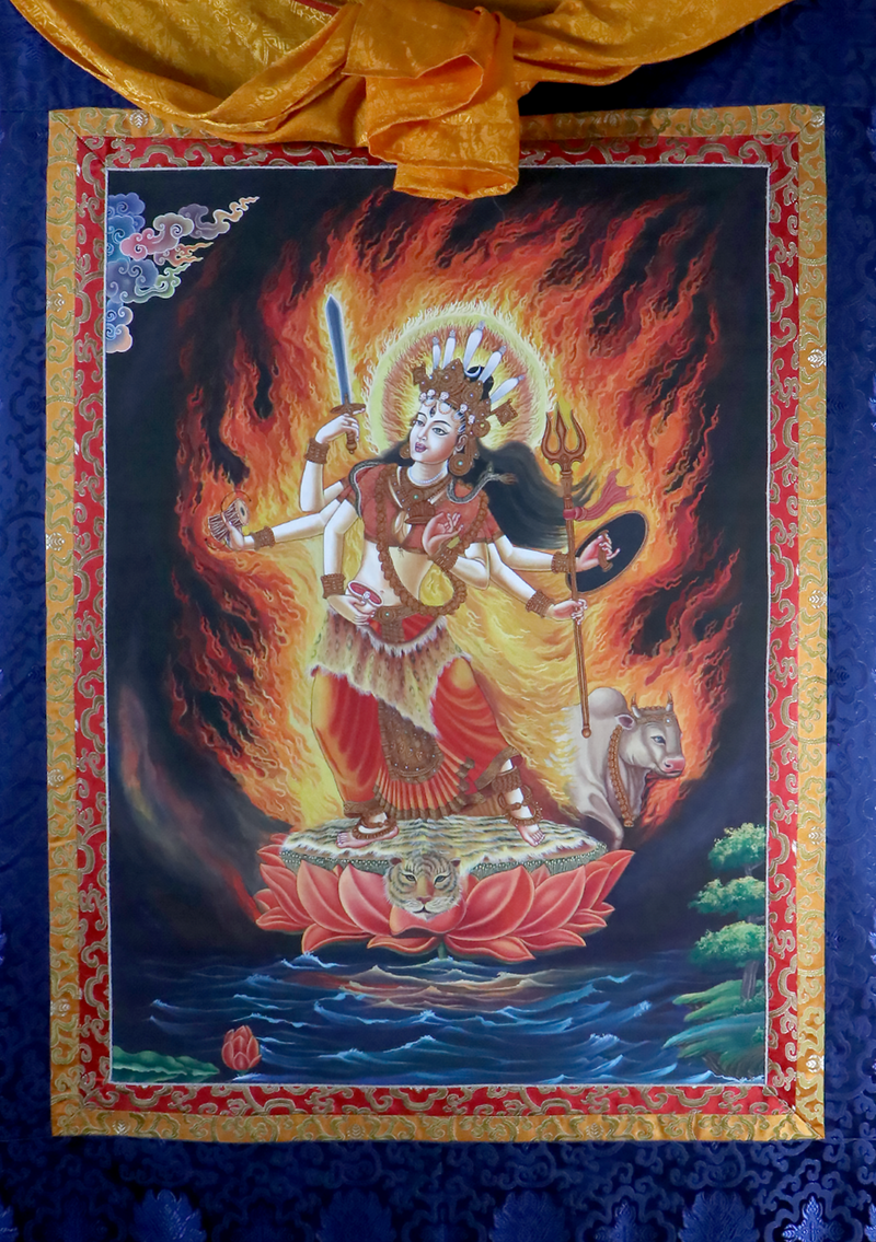 Rudrayani Astamatrikas Tantric Buddhist practices Pauba Painting