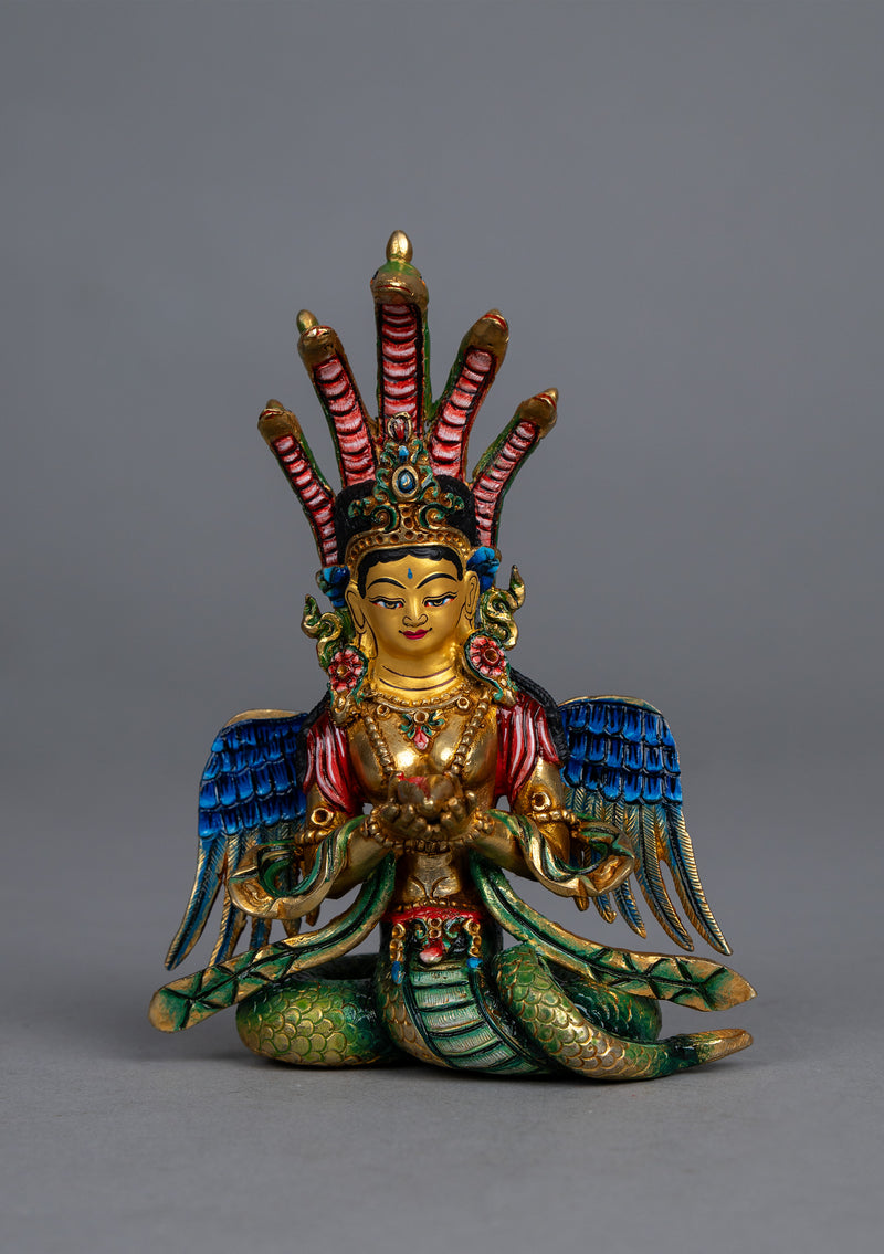 Handpainted Gold Plated Nagakanya Statue