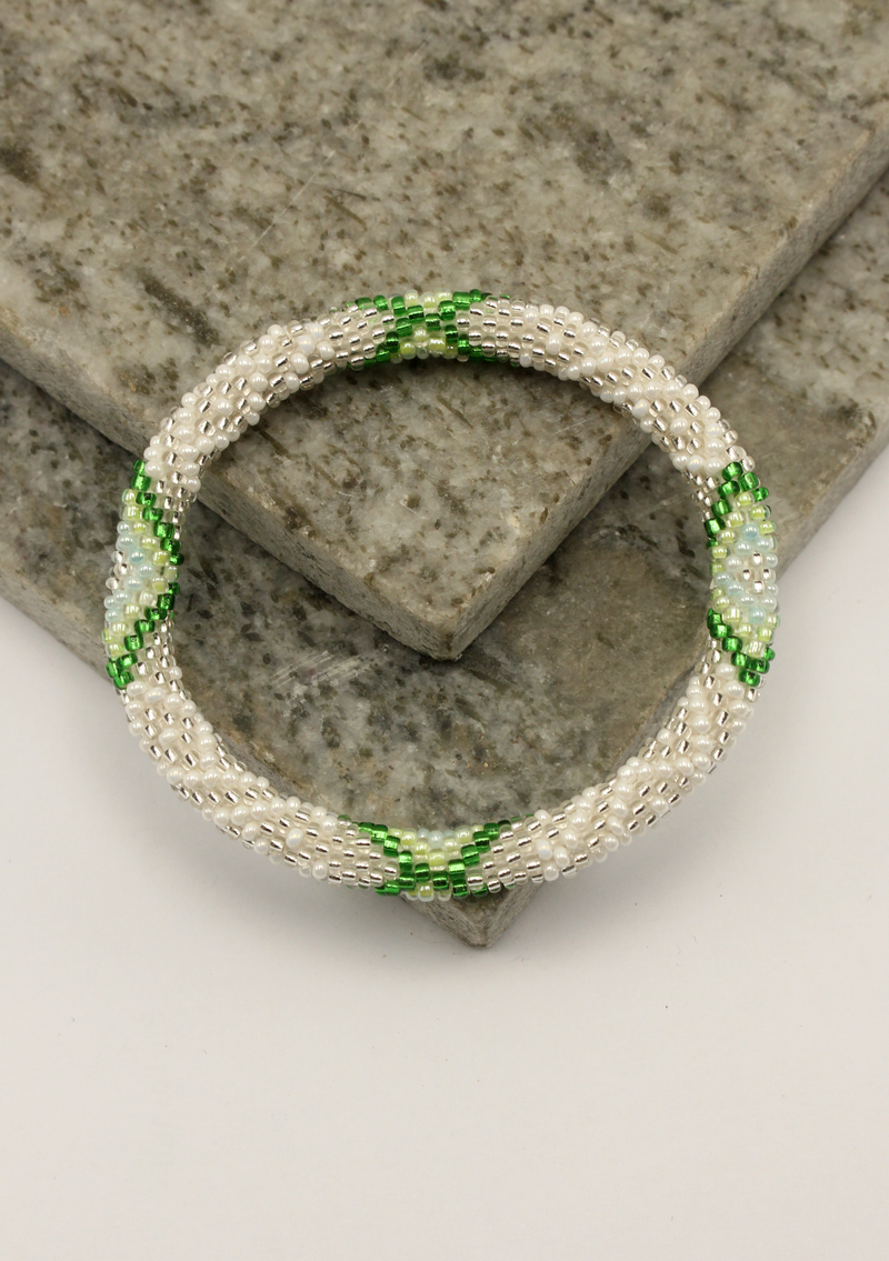 Parrot Stripe Roll on  Beads Bracelet