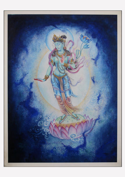 Arya Tara Puaba Painting Print on Canvas