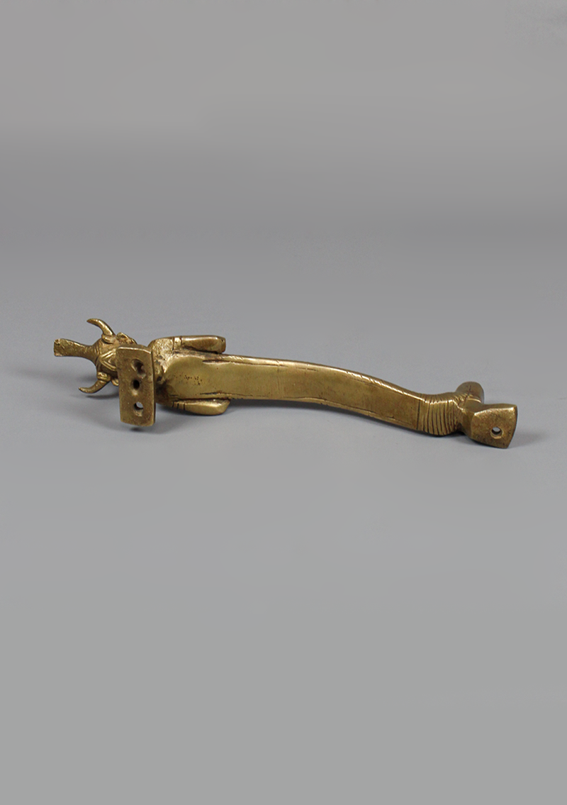 Brass Tribal Art Door Handle