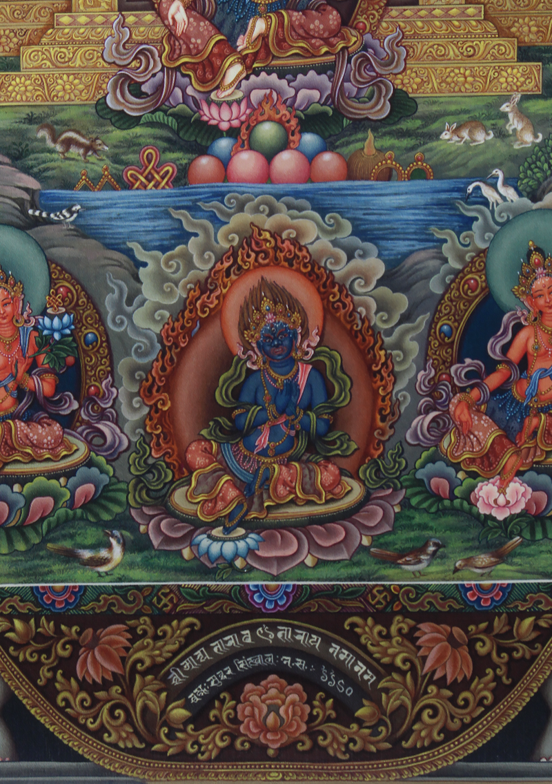 Newari Paubha 21 Tara Thangka Print Signed by Sundar Sinkhwal