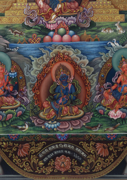 Newari Paubha 21 Tara Thangka Print Signed by Sundar Sinkhwal