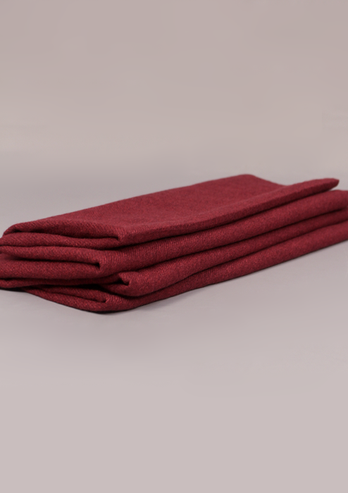 Handloomed Soft Maroon Woolen Shawl- differe n t