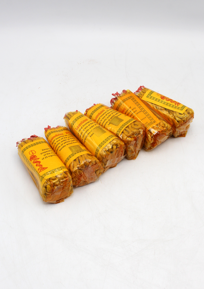 Lumbini Herbal Rope Incense -Set of 6