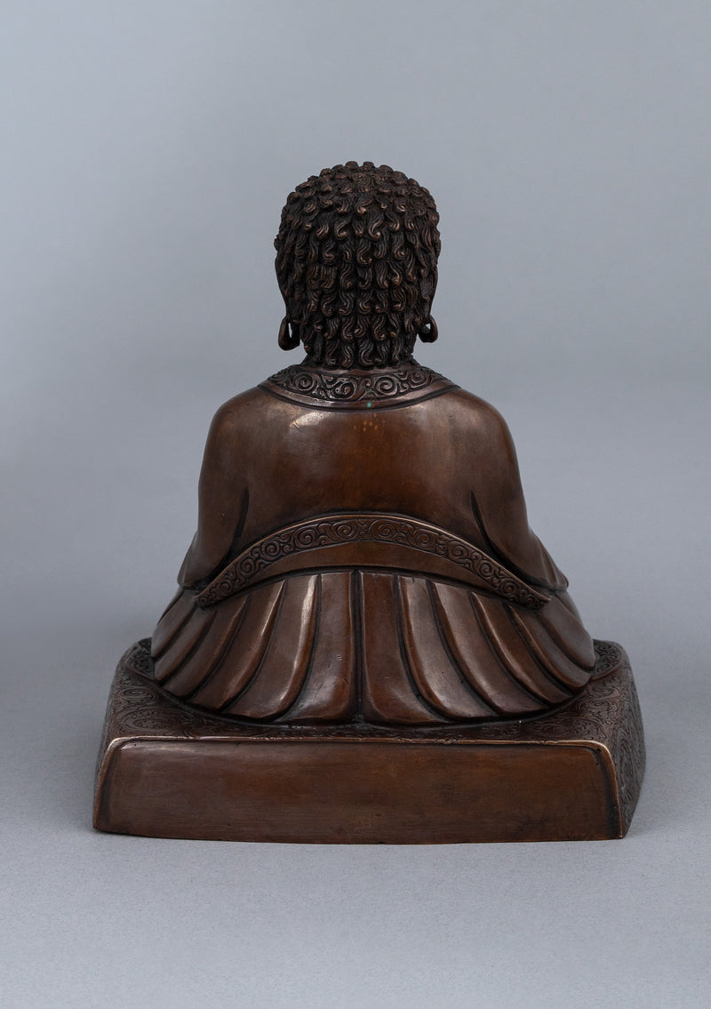 Copper Marpa Lotsawa Statue 7"H