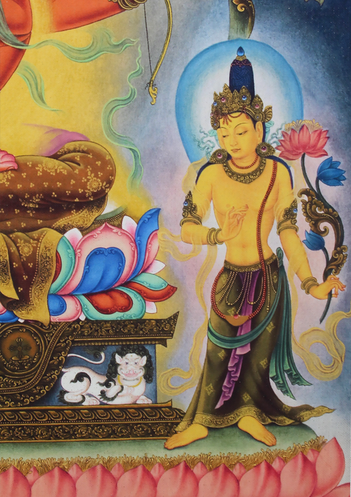 Namasangiti Manjushree Newari Paubha Print