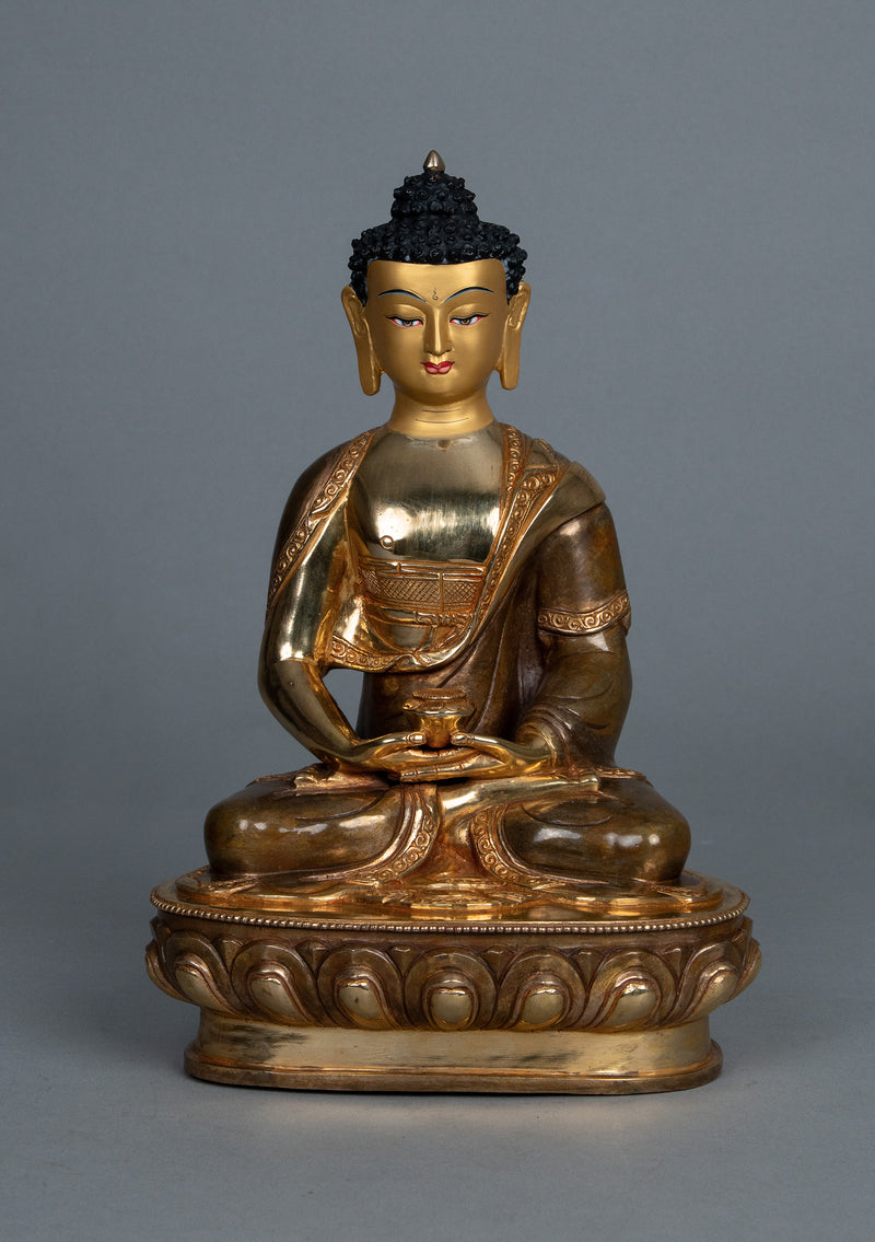 Shakyamuni Buddha Statue Front View