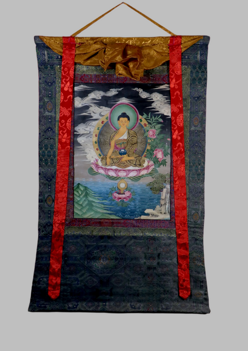 Shakyamuni Brocade Thangka Painting
