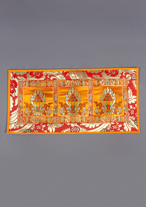Tibetan Brocade Wish Fulfilling Jar Altar Cloth