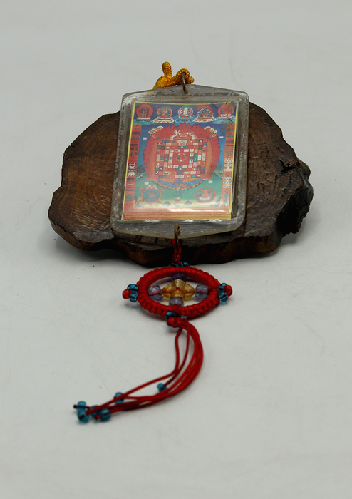 Guru Zambala Tibetan Diety Dharma Car Hanging