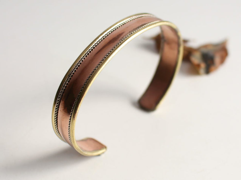 Copper Plain Cuff Bracelet