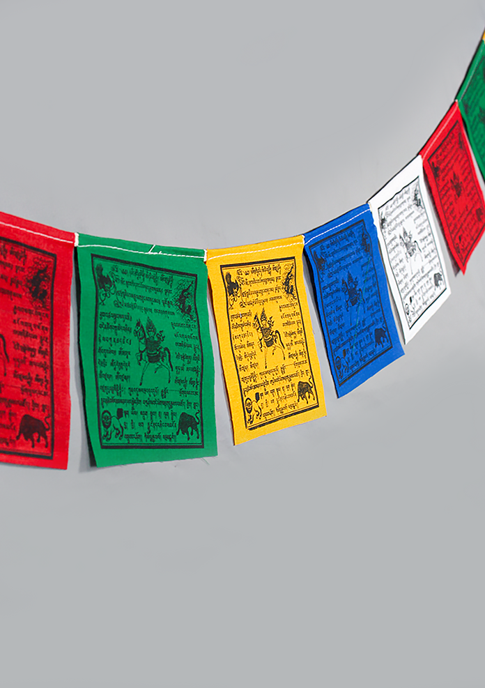 100% Cotton Windhorse Prayer Flags Small