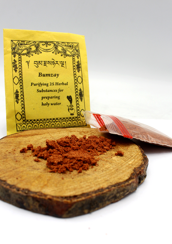 Purifying 25 Herbal Substances for preparing holy water.