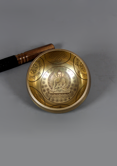 Shakyamuni Buddha Singing Bowl 4" D