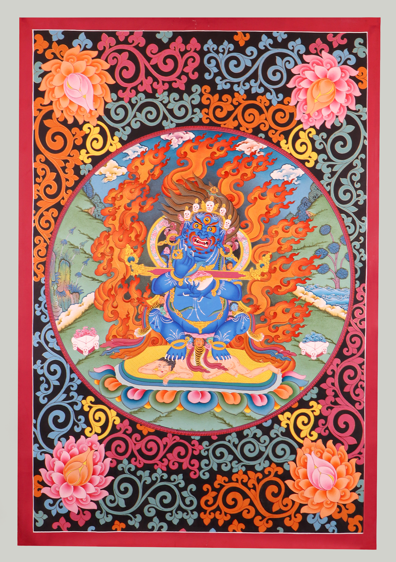 Mahakala Guardian Deity Thankga Painting