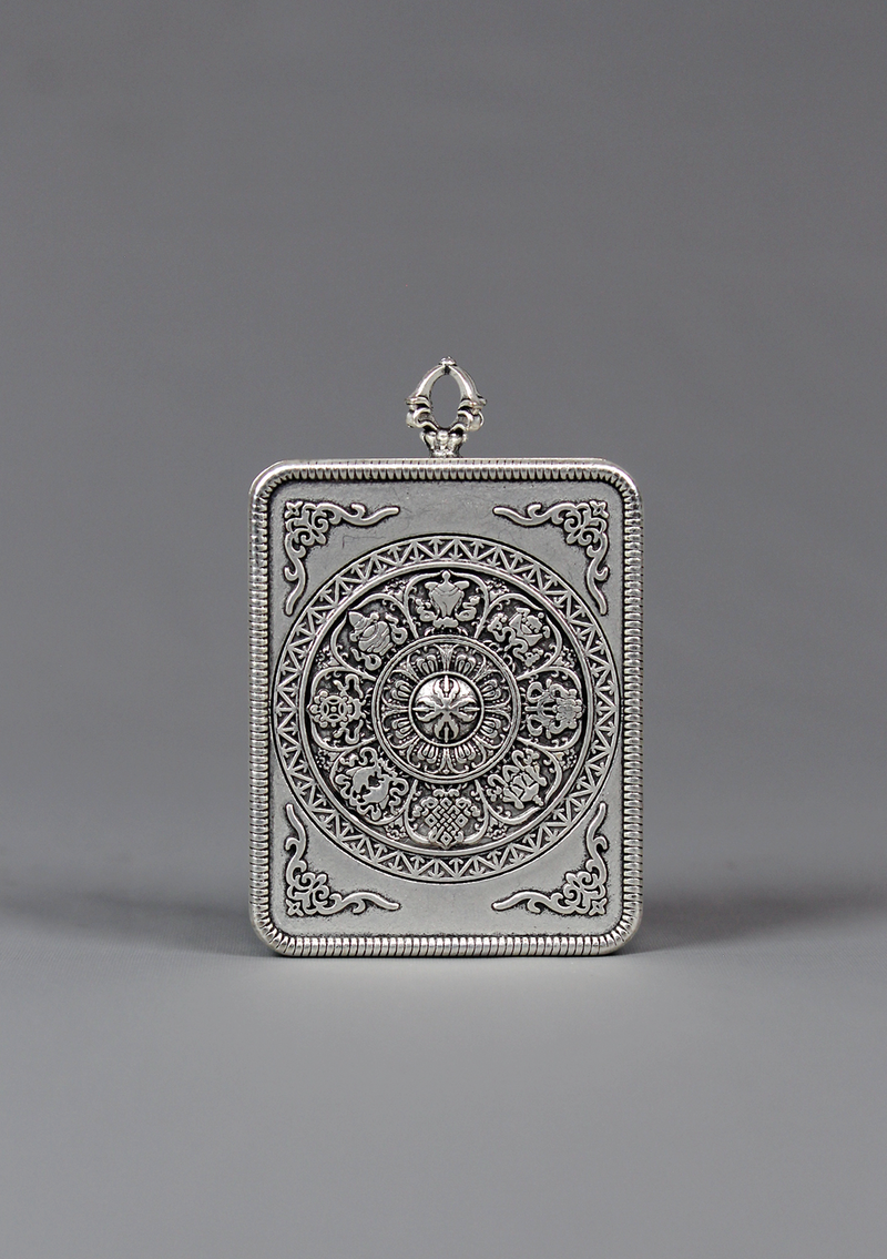 Shakyamuni Mini Thangka Amulet Pendant