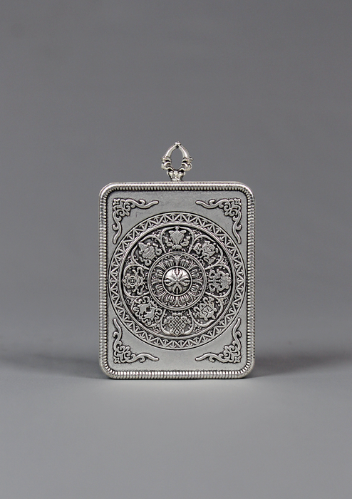Shakyamuni Mini Thangka Amulet Pendant