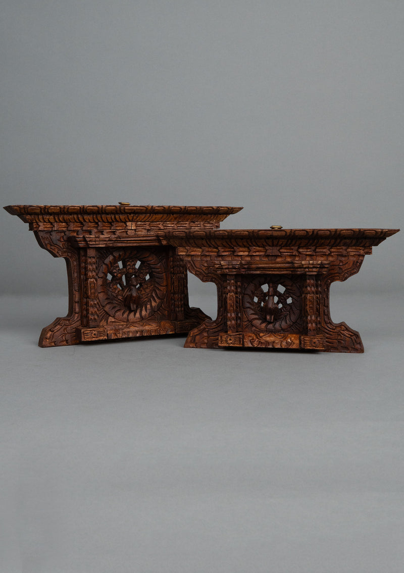 Exquiste Peacock Wooden  Window Handcrafted Heritage of Bhaktapur