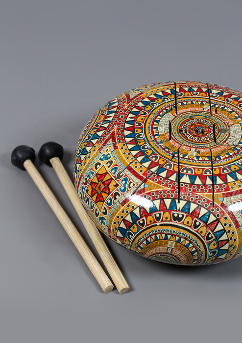 Mandala Pattern Tongue Drum - Small