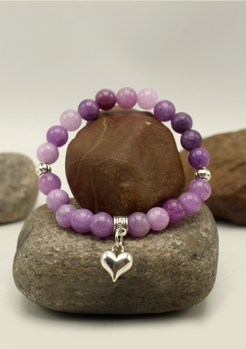 Purple Amethyst  Wrist Mala Bracelet