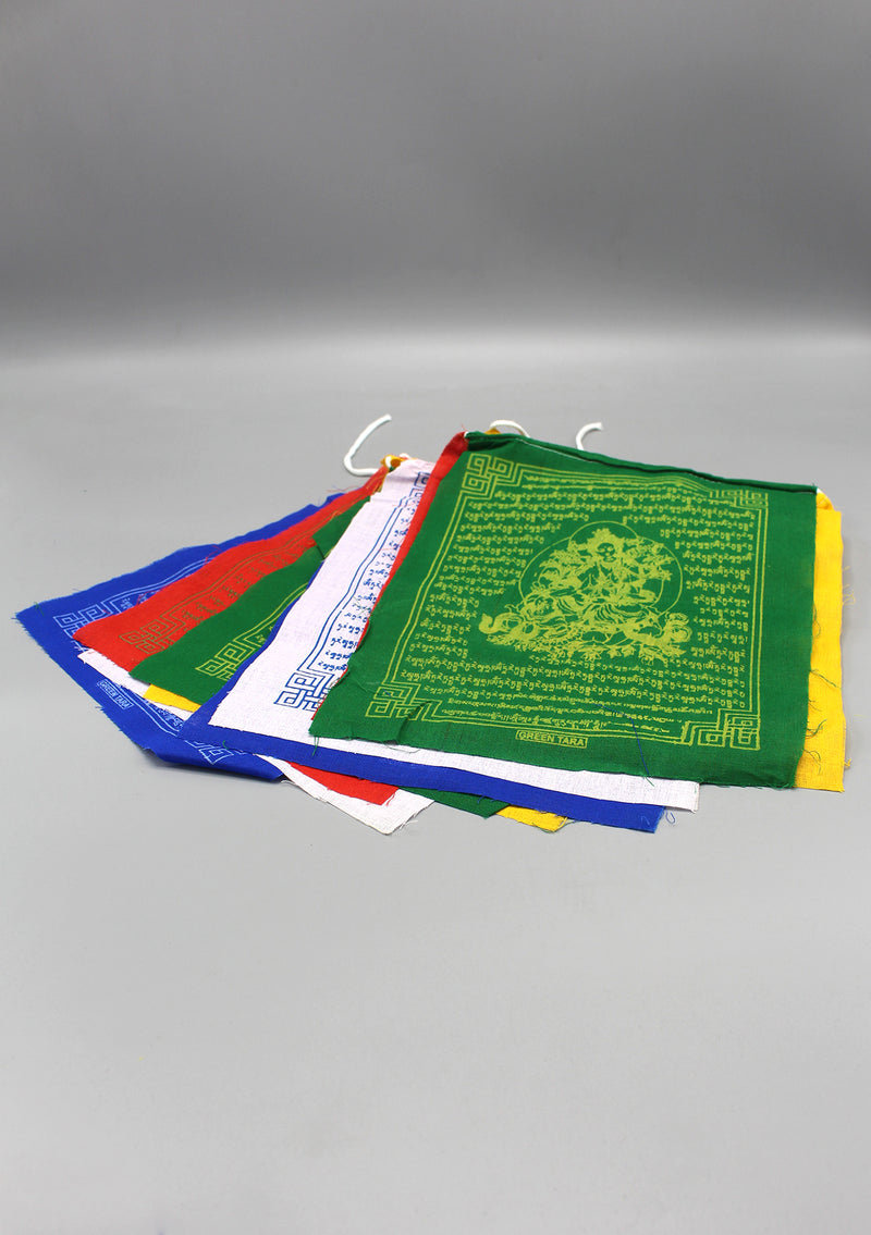 Green Tara Prayer Flags set